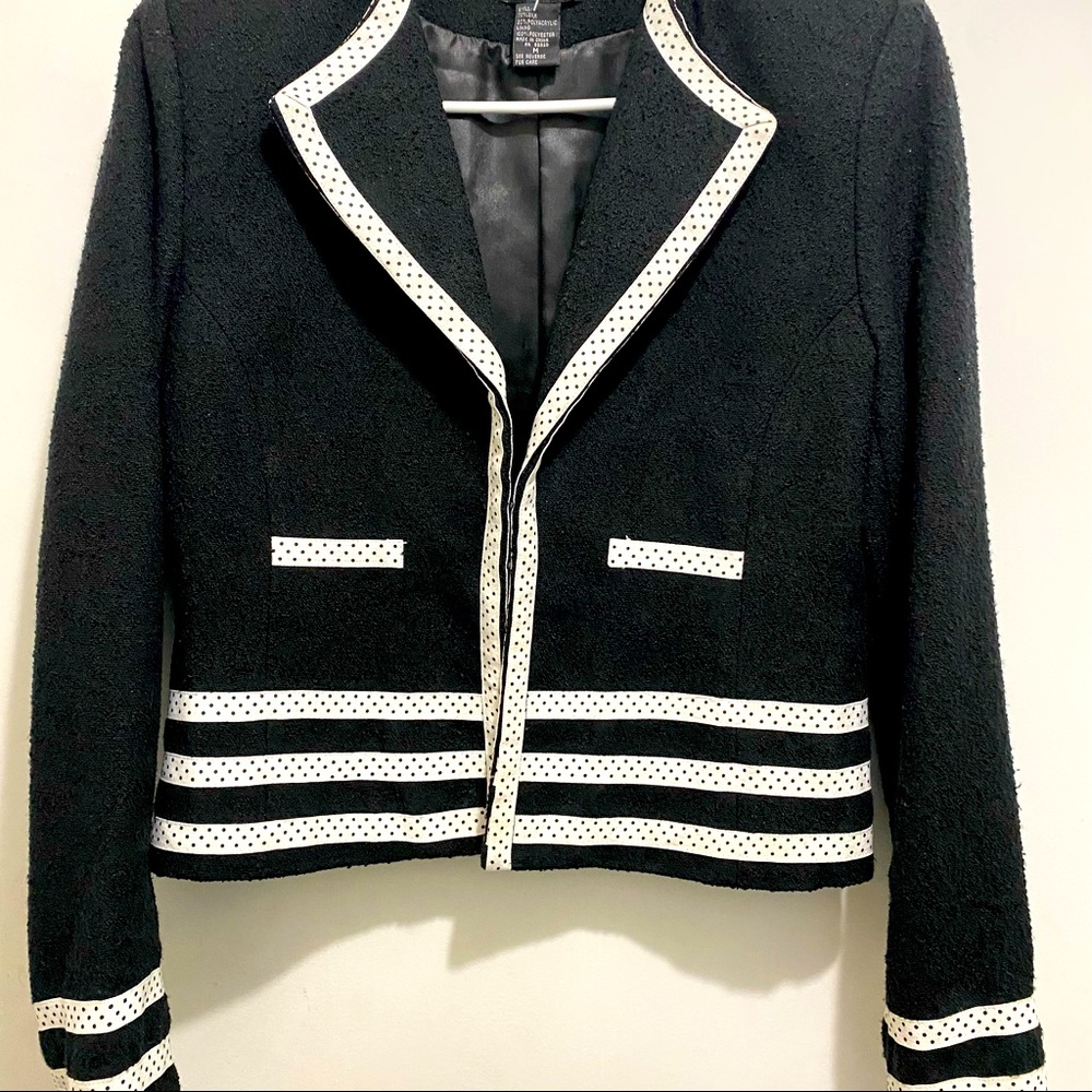 Carole Little Black/White Blazer